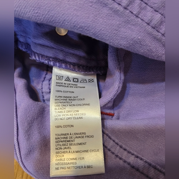 BDG Women's Purple Short Overalls - Picture 7 of 7